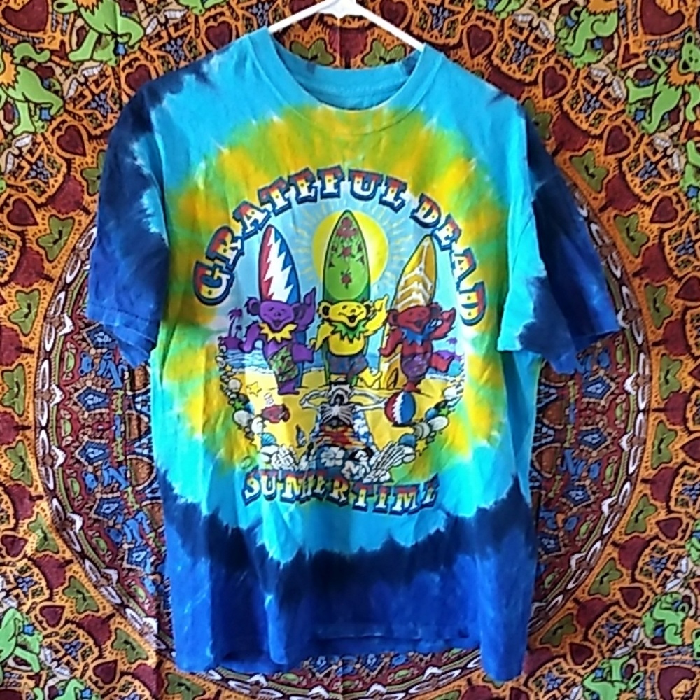 Liquid Blue L Grateful Dead Beach Bear Bingo SS
